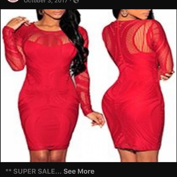 made2envy Dresses & Skirts - Fits 4-6 Red Keisha Lace Mini